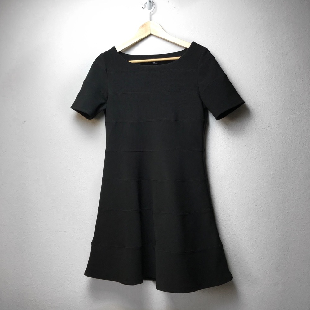 Little black textured dress